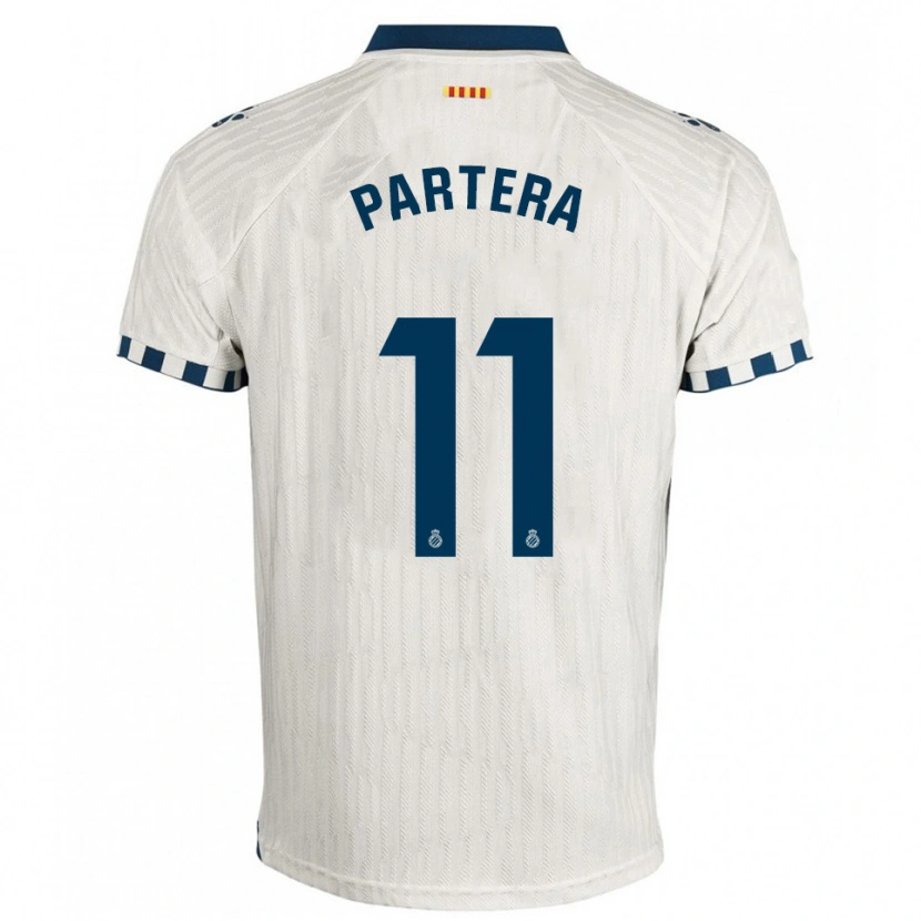 Danxen Dames Álex Partera #11 Wit Blauw Uitshirt Uittenue 2025/26 T-Shirt