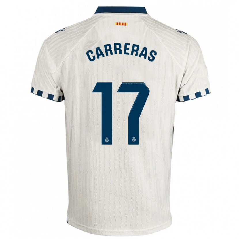 Danxen Dames Jofre Carreras #17 Wit Blauw Uitshirt Uittenue 2025/26 T-Shirt