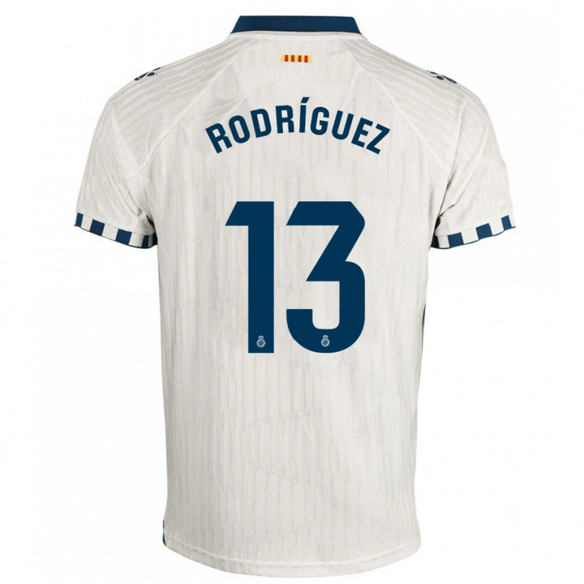Danxen Dames Joel Rodríguez #13 Wit Blauw Uitshirt Uittenue 2025/26 T-Shirt