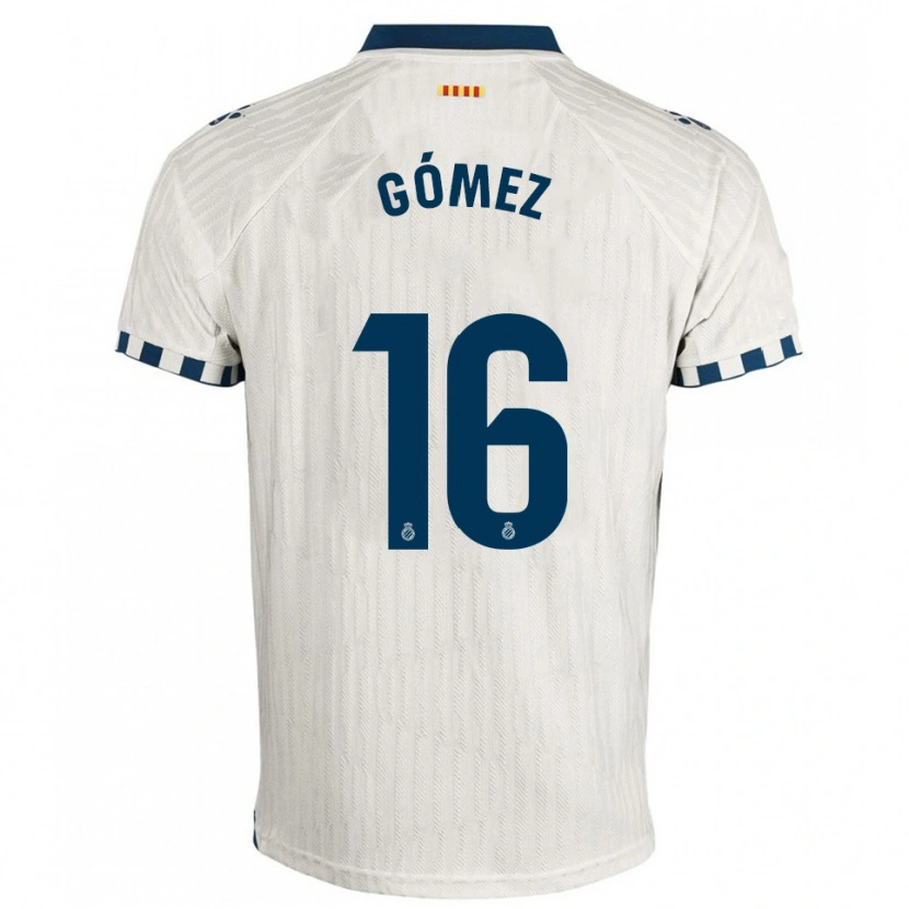 Danxen Dames Ferran Gómez #16 Wit Blauw Uitshirt Uittenue 2025/26 T-Shirt