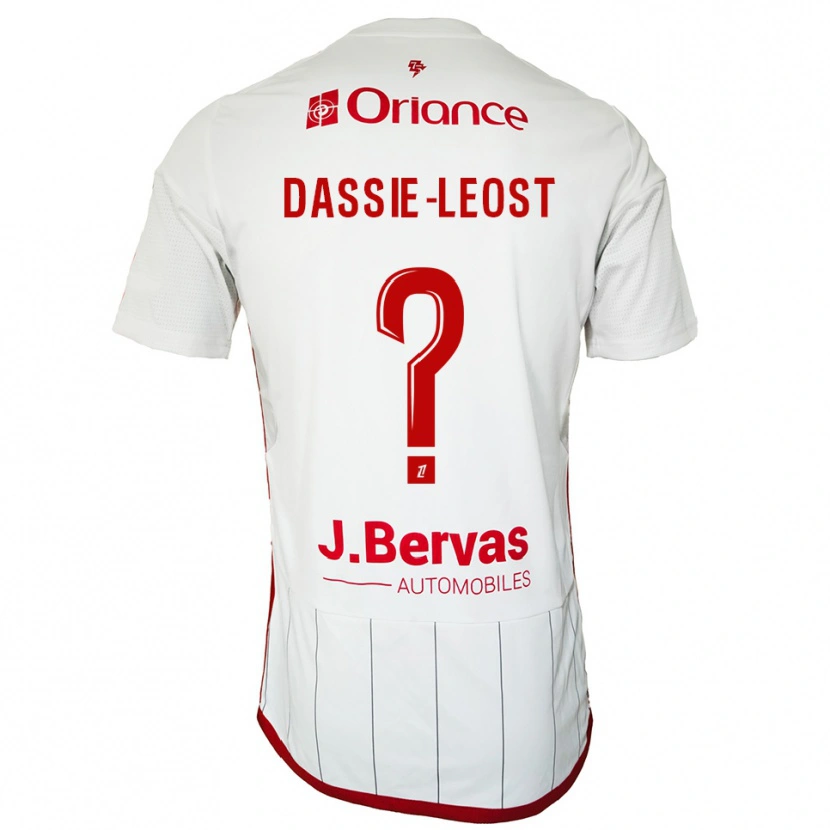 Danxen Dames Leila Dassie-Leost #0 Wit Rood Uitshirt Uittenue 2025/26 T-Shirt