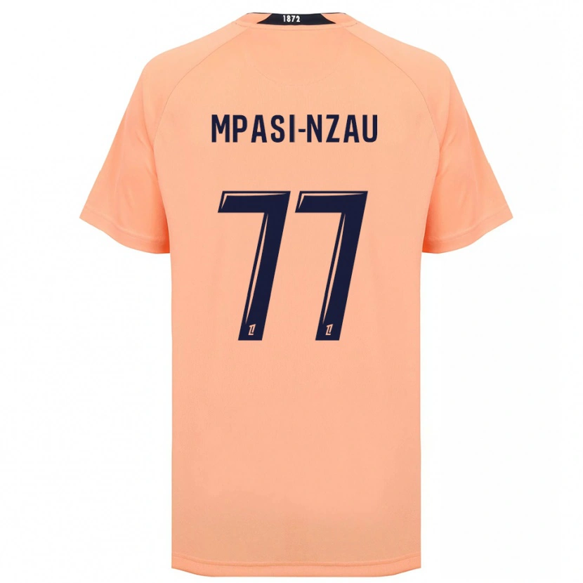 Danxen Dames Lionel Mpasi-Nzau #77 Oranje Marineblauw Uitshirt Uittenue 2025/26 T-Shirt