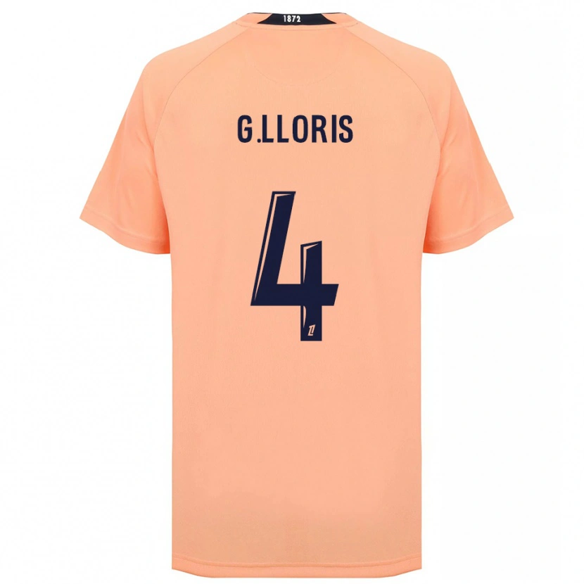 Danxen Dames Gautier Lloris #4 Oranje Marineblauw Uitshirt Uittenue 2025/26 T-Shirt