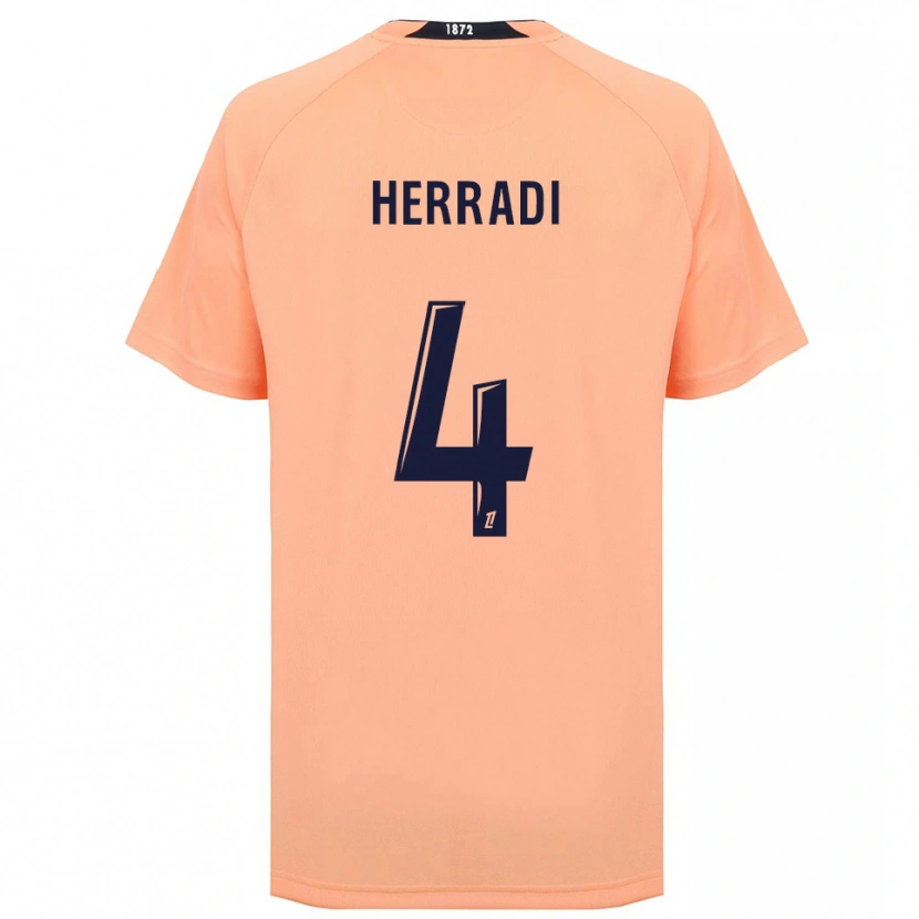 Danxen Dames Zaid Herradi #4 Oranje Marineblauw Uitshirt Uittenue 2025/26 T-Shirt