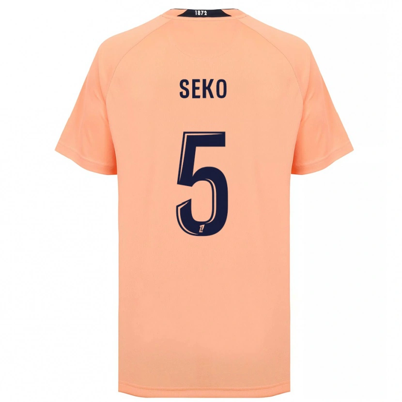 Danxen Dames Ayumu Seko #5 Oranje Marineblauw Uitshirt Uittenue 2025/26 T-Shirt
