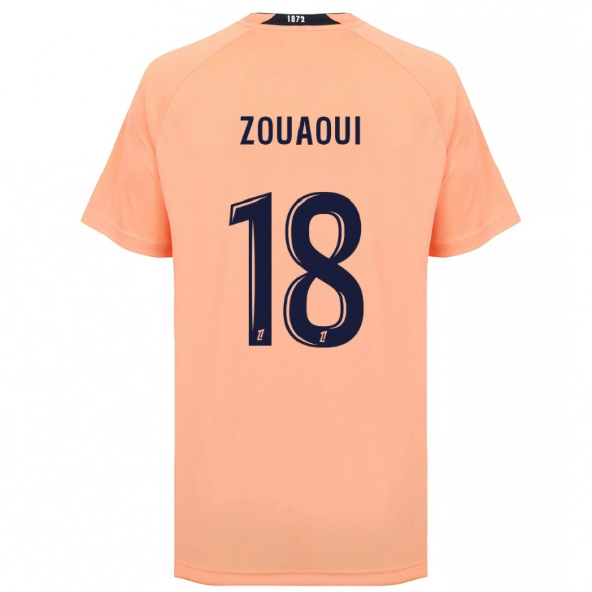 Danxen Dames Yanis Zouaoui #18 Oranje Marineblauw Uitshirt Uittenue 2025/26 T-Shirt