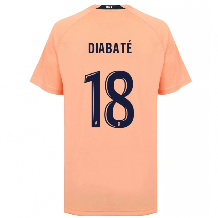 Danxen Dames Adams Diabaté #18 Oranje Marineblauw Uitshirt Uittenue 2025/26 T-Shirt