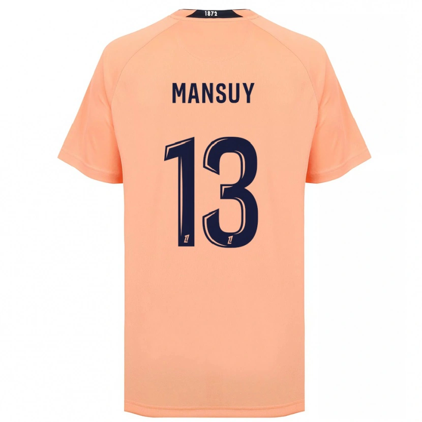 Danxen Dames Héloïse Mansuy #13 Oranje Marineblauw Uitshirt Uittenue 2025/26 T-Shirt