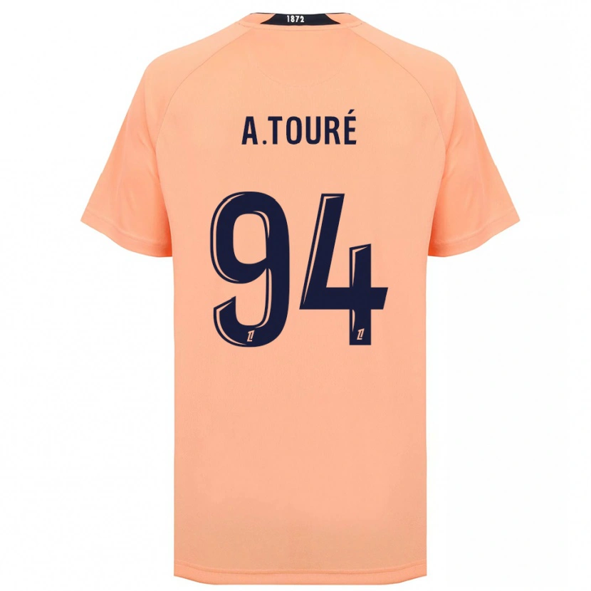 Danxen Dames Abdoulaye Touré #94 Oranje Marineblauw Uitshirt Uittenue 2025/26 T-Shirt
