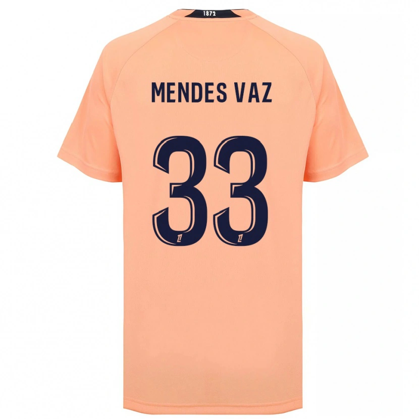 Danxen Dames Hernâni Mendes Vaz #33 Oranje Marineblauw Uitshirt Uittenue 2025/26 T-Shirt