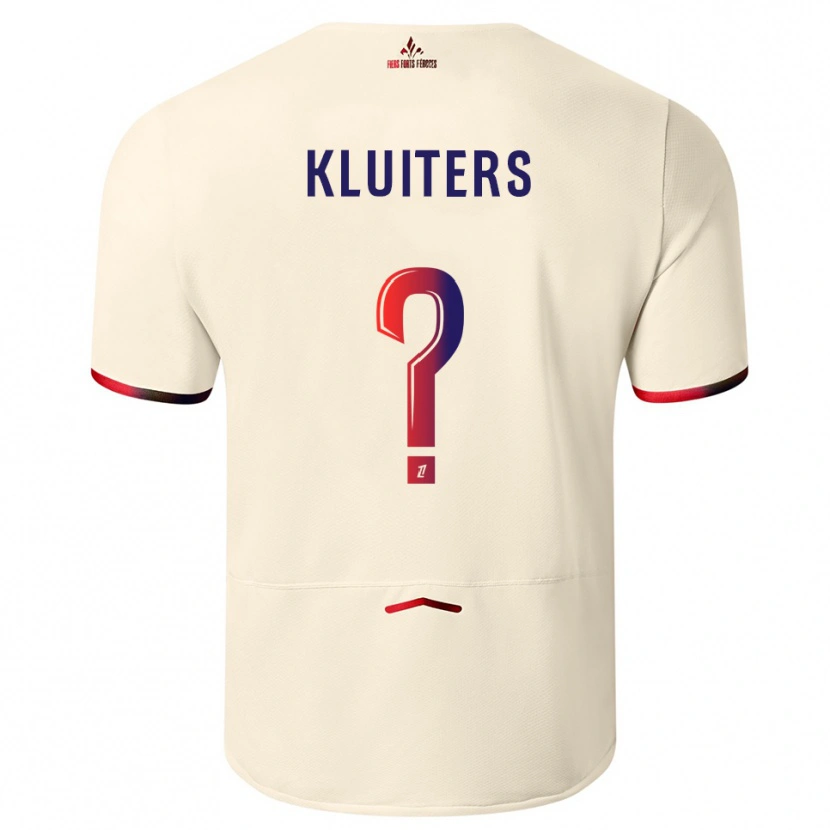 Danxen Dames Luuk Kluiters #0 Gebroken Wit Rood Uitshirt Uittenue 2025/26 T-Shirt