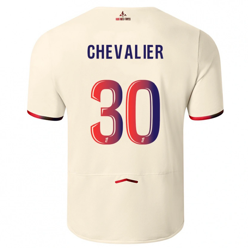 Danxen Dames Lucas Chevalier #30 Gebroken Wit Rood Uitshirt Uittenue 2025/26 T-Shirt