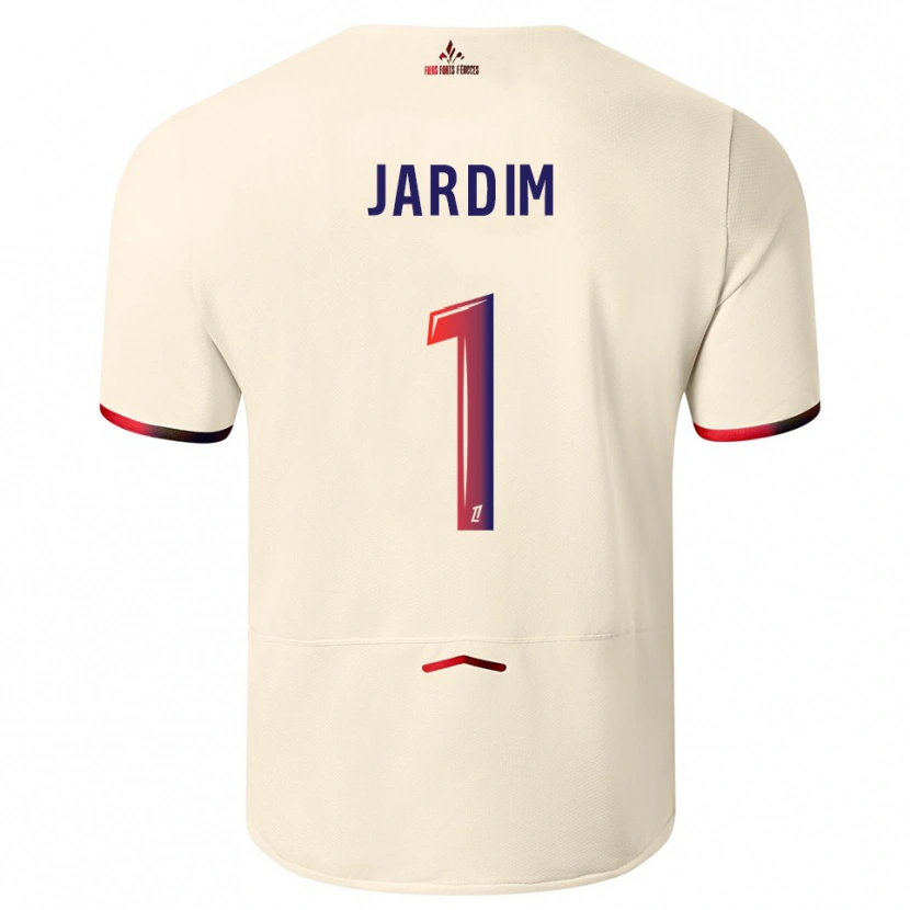 Danxen Dames Leo Jardim #1 Gebroken Wit Rood Uitshirt Uittenue 2025/26 T-Shirt