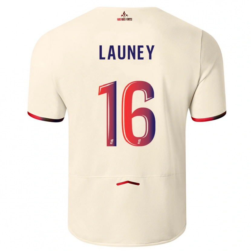 Danxen Dames Elisa Launey #16 Gebroken Wit Rood Uitshirt Uittenue 2025/26 T-Shirt