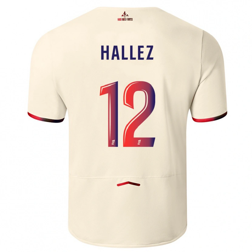 Danxen Dames Alexis Hallez #12 Gebroken Wit Rood Uitshirt Uittenue 2025/26 T-Shirt