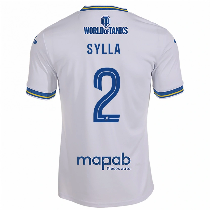Danxen Dames Dembo Sylla #2 Wit Hemelsblauw Uitshirt Uittenue 2025/26 T-Shirt