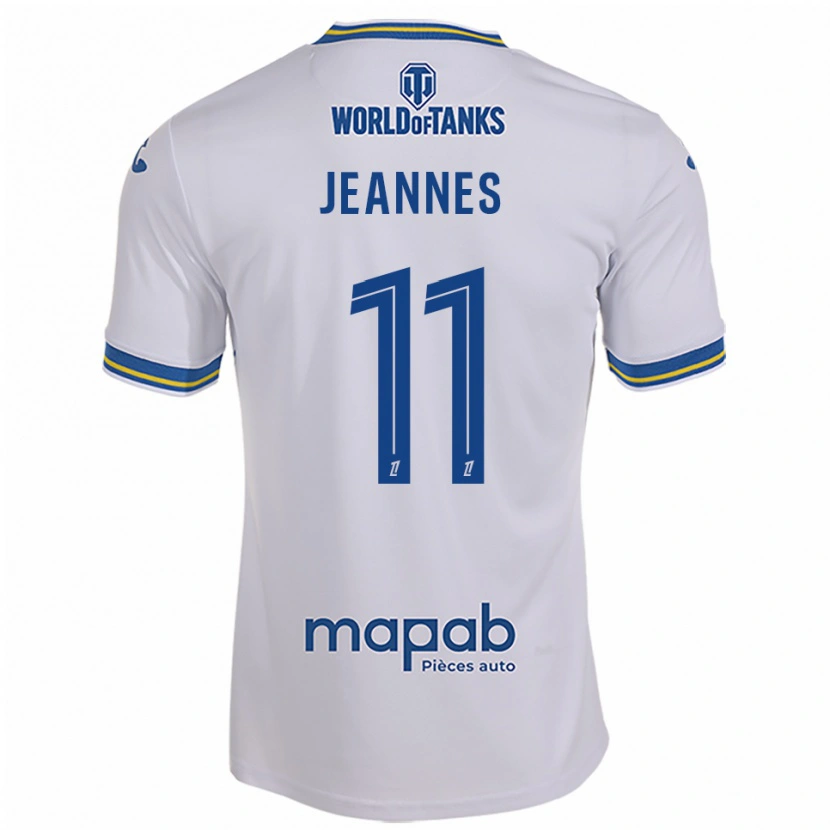 Danxen Dames Justine Jeannes #11 Wit Hemelsblauw Uitshirt Uittenue 2025/26 T-Shirt