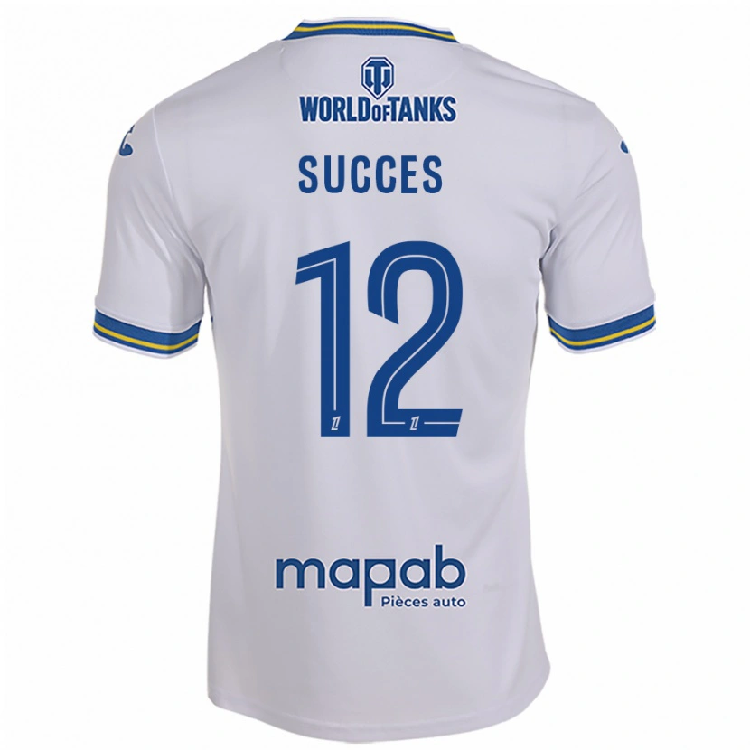 Danxen Dames Elrich Succes #12 Wit Hemelsblauw Uitshirt Uittenue 2025/26 T-Shirt
