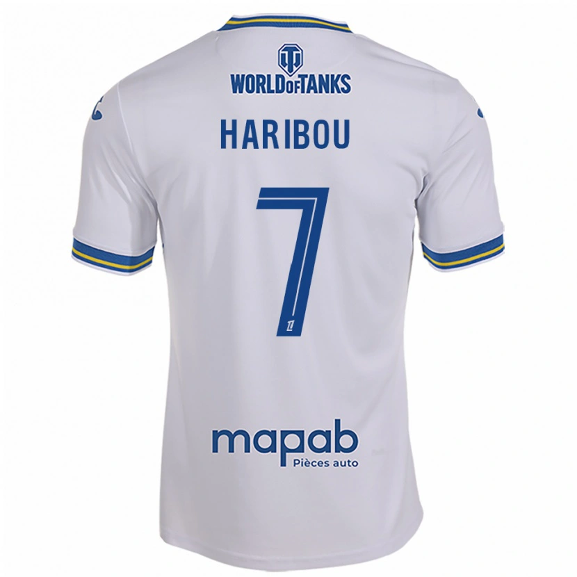 Danxen Dames Samir Haribou #7 Wit Hemelsblauw Uitshirt Uittenue 2025/26 T-Shirt