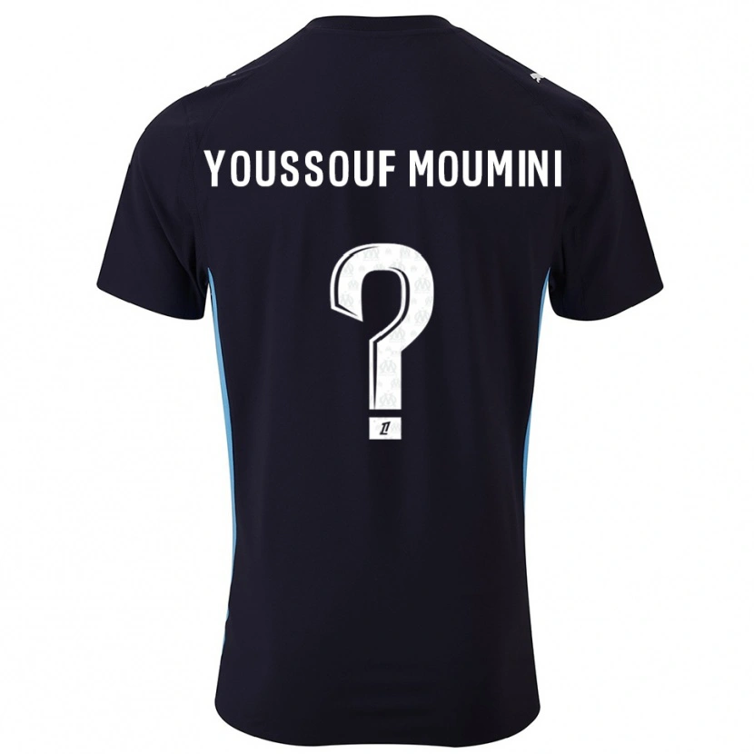 Danxen Dames Yakine Youssouf Moumini #0 Zwart Hemelsblauw Uitshirt Uittenue 2025/26 T-Shirt