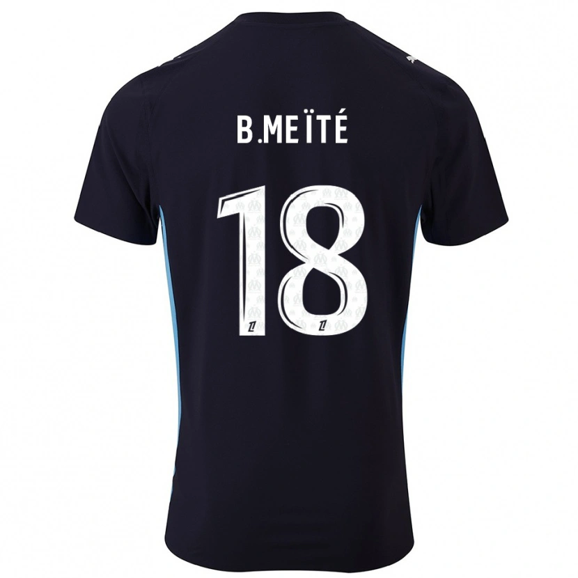 Danxen Dames Bamo Meïté #18 Zwart Hemelsblauw Uitshirt Uittenue 2025/26 T-Shirt