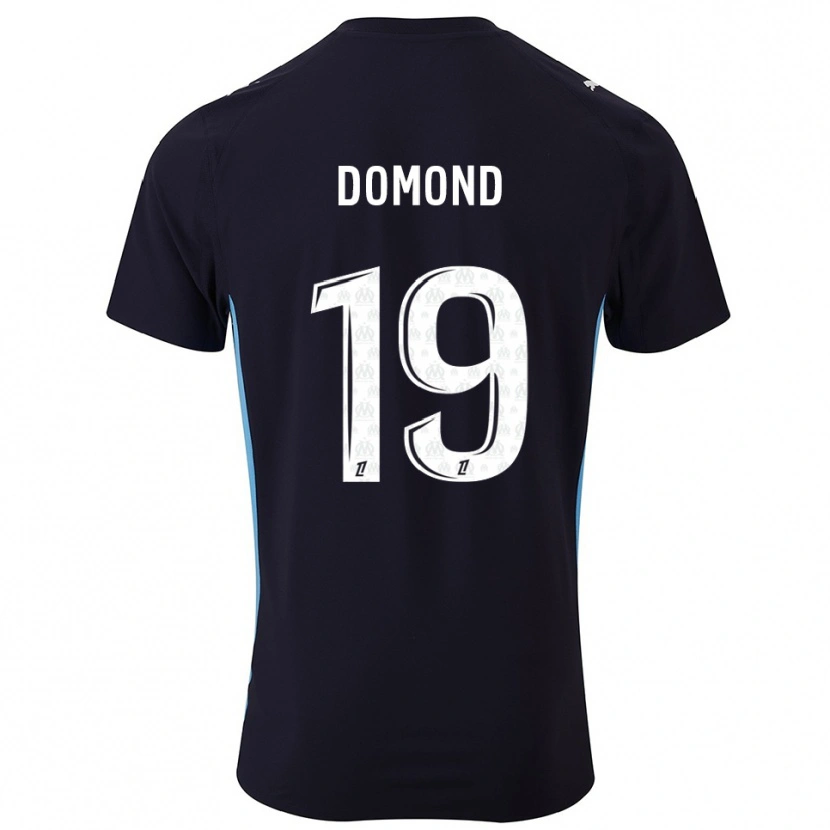 Danxen Dames Chelsea Domond #19 Zwart Hemelsblauw Uitshirt Uittenue 2025/26 T-Shirt