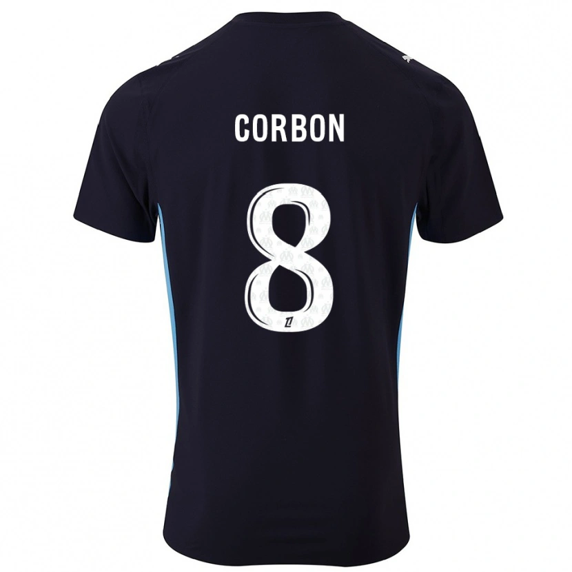 Danxen Dames Max Corbon #8 Zwart Hemelsblauw Uitshirt Uittenue 2025/26 T-Shirt