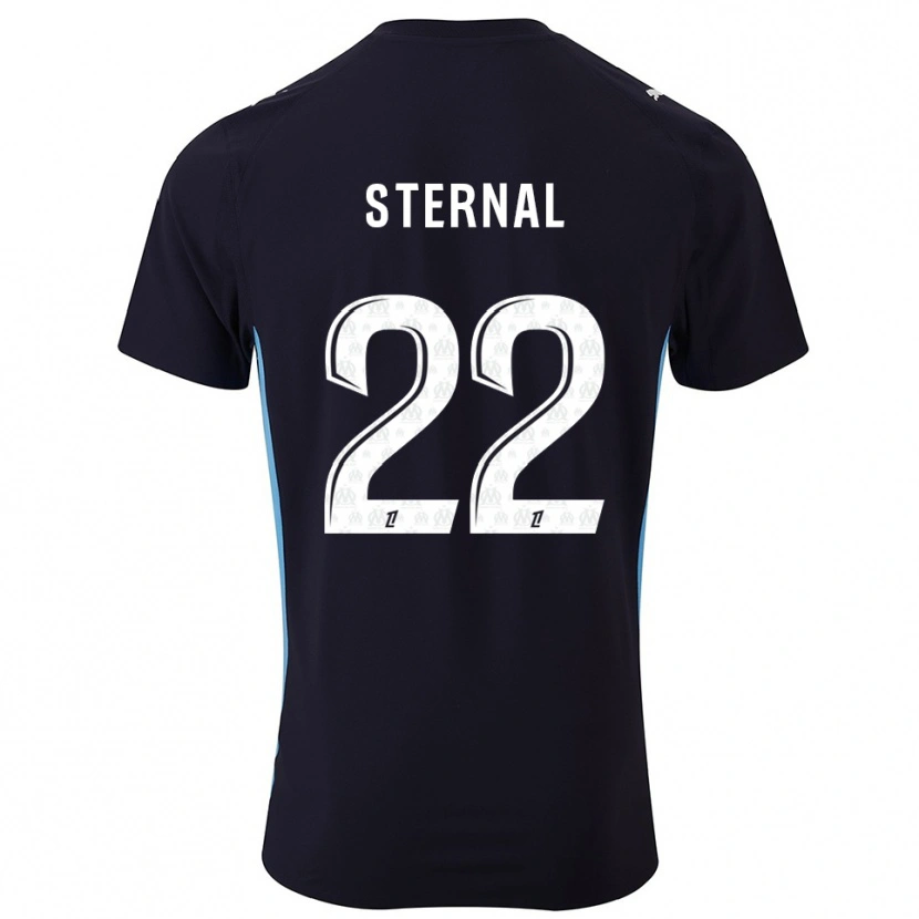 Danxen Dames Enzo Sternal #22 Zwart Hemelsblauw Uitshirt Uittenue 2025/26 T-Shirt