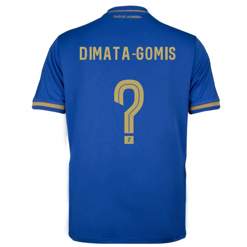 Danxen Dames Kamron Dimata-Gomis #0 Blauw Goud Uitshirt Uittenue 2025/26 T-Shirt