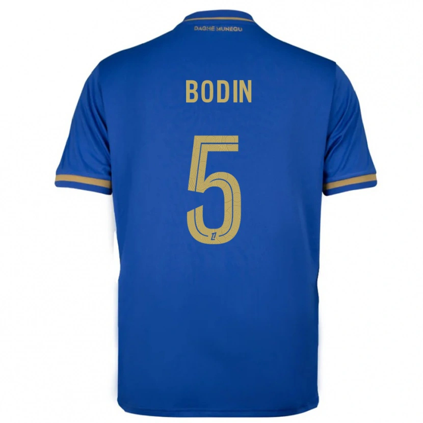 Danxen Dames Hugo Bodin #5 Blauw Goud Uitshirt Uittenue 2025/26 T-Shirt