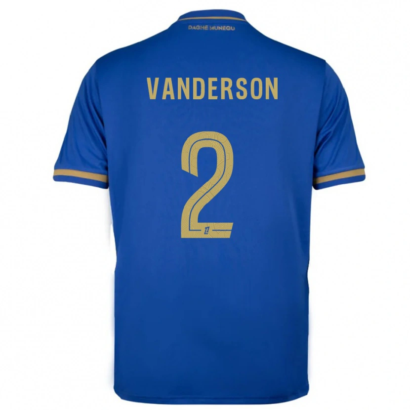 Danxen Dames Vanderson #2 Blauw Goud Uitshirt Uittenue 2025/26 T-Shirt