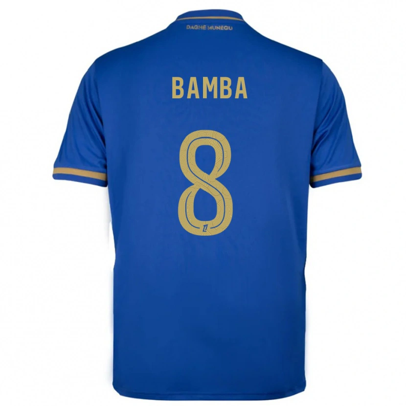 Danxen Dames Aladji Bamba #8 Blauw Goud Uitshirt Uittenue 2025/26 T-Shirt