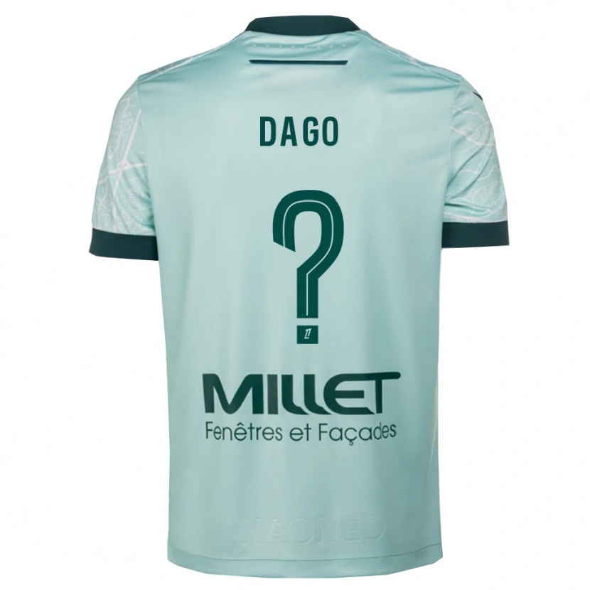 Danxen Dames Joshua Dago #0 Groen Wit Uitshirt Uittenue 2025/26 T-Shirt