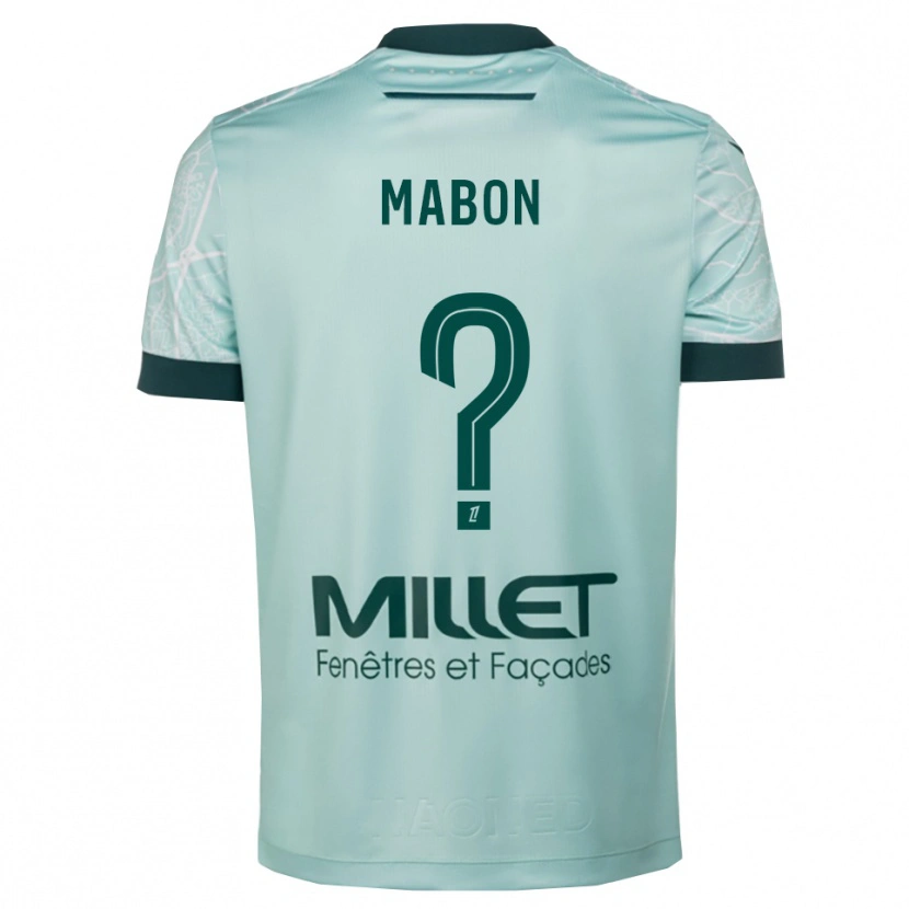 Danxen Dames Tom Mabon #0 Groen Wit Uitshirt Uittenue 2025/26 T-Shirt