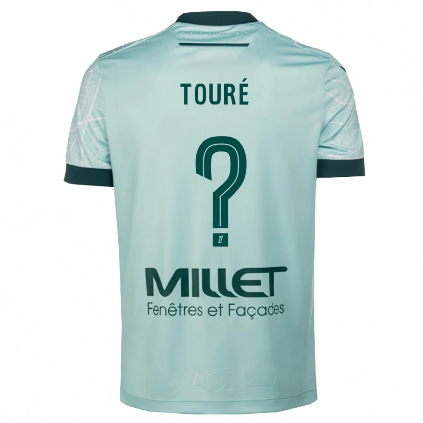 Danxen Dames Sankoumba Touré #0 Groen Wit Uitshirt Uittenue 2025/26 T-Shirt