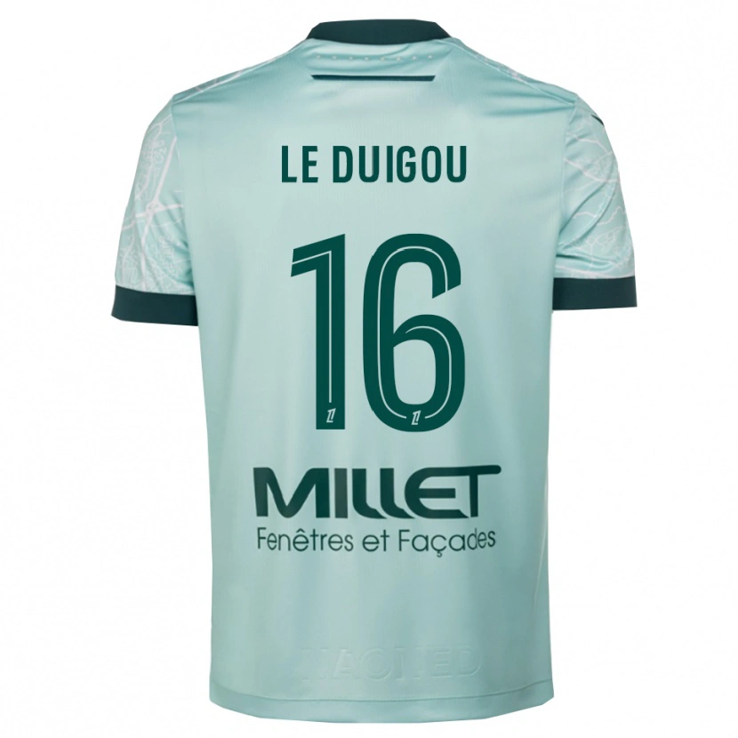 Danxen Dames Daniel Le Duigou #16 Groen Wit Uitshirt Uittenue 2025/26 T-Shirt