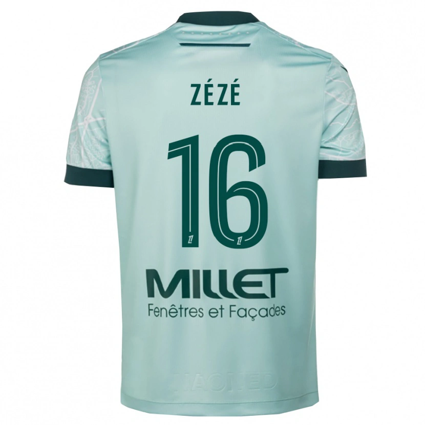 Danxen Dames Yanel Zézé #16 Groen Wit Uitshirt Uittenue 2025/26 T-Shirt
