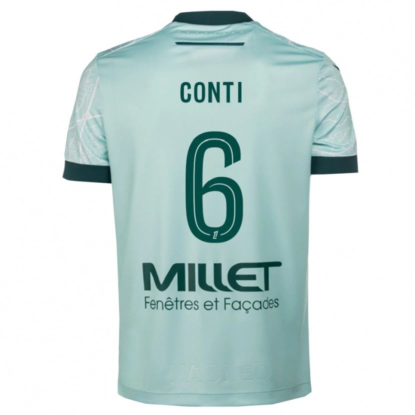 Danxen Dames Alexandre Conti #6 Groen Wit Uitshirt Uittenue 2025/26 T-Shirt