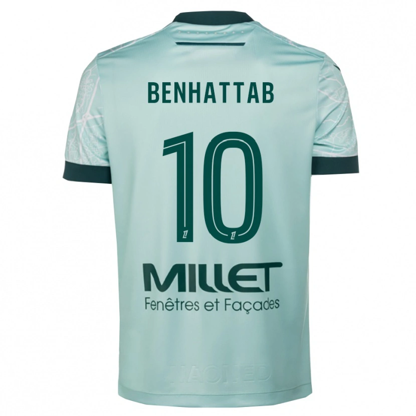 Danxen Dames Yassine Benhattab #10 Groen Wit Uitshirt Uittenue 2025/26 T-Shirt