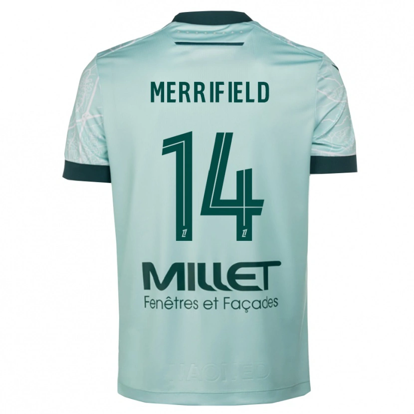 Danxen Dames Loan Merrifield #14 Groen Wit Uitshirt Uittenue 2025/26 T-Shirt