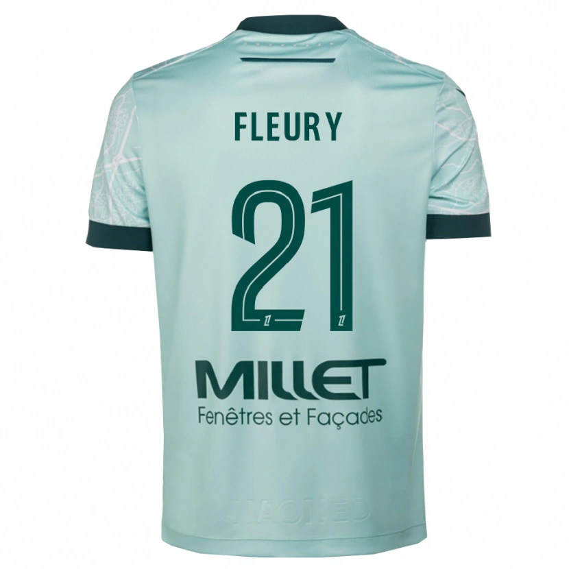 Danxen Dames Louise Fleury #21 Groen Wit Uitshirt Uittenue 2025/26 T-Shirt