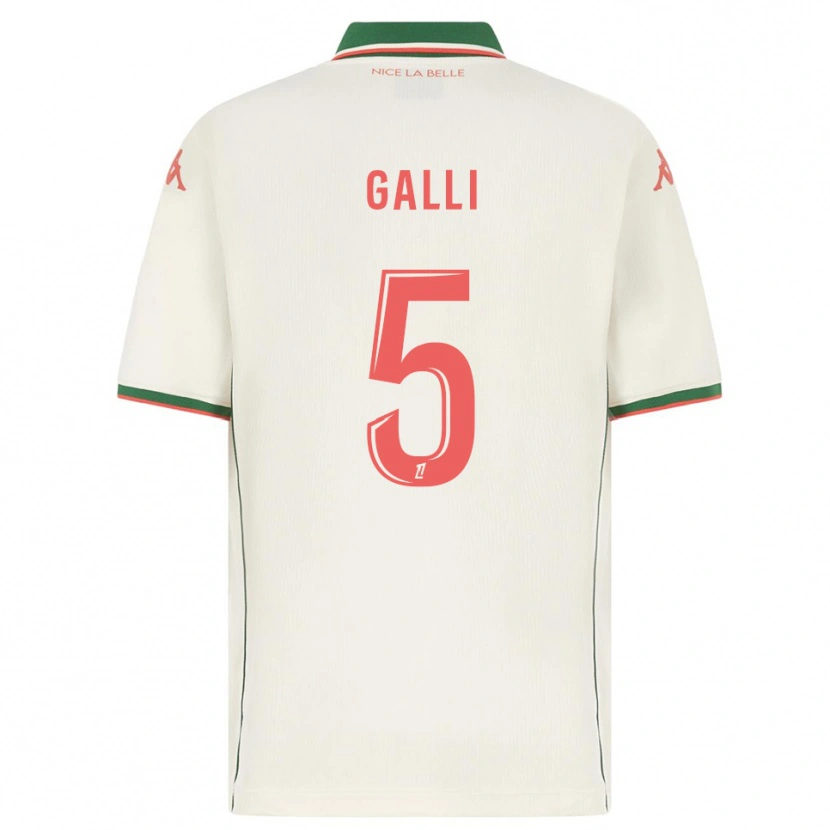 Danxen Dames Clara Galli #5 Wit Groen Uitshirt Uittenue 2025/26 T-Shirt
