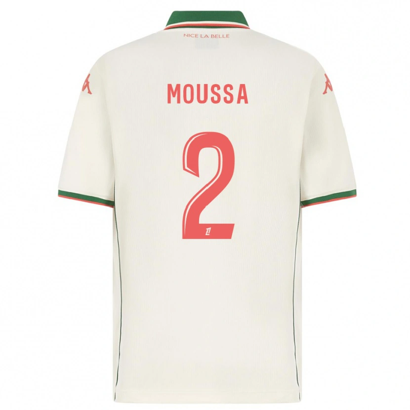 Danxen Dames Mounir Moussa #2 Wit Groen Uitshirt Uittenue 2025/26 T-Shirt