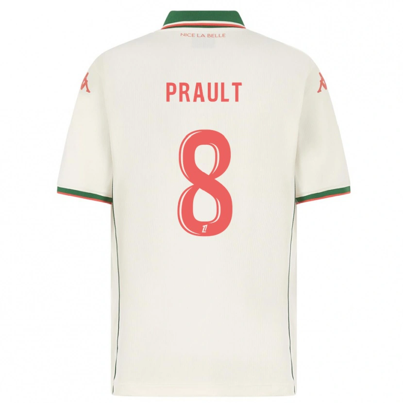 Danxen Dames Jade Prault #8 Wit Groen Uitshirt Uittenue 2025/26 T-Shirt