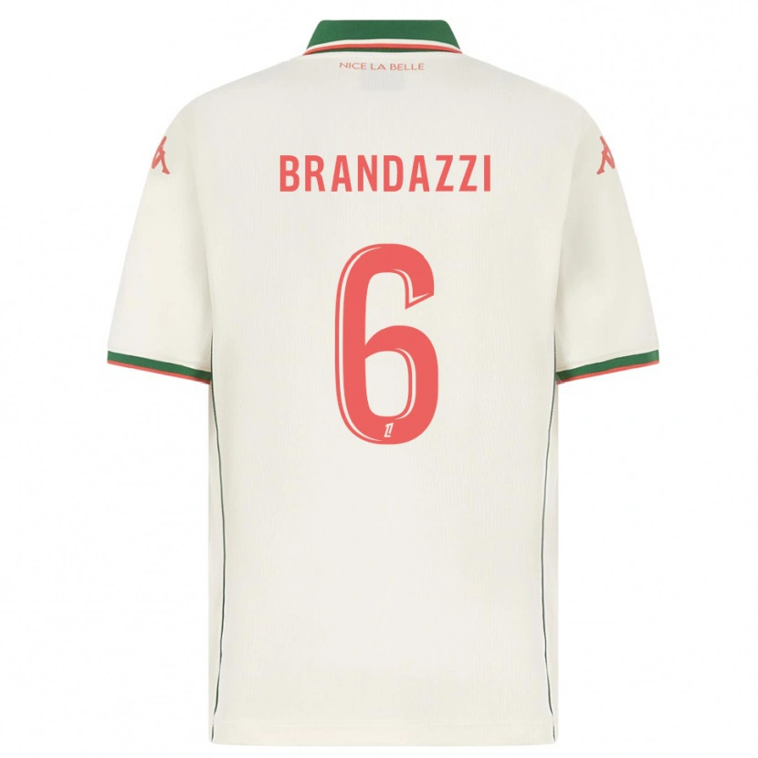 Danxen Dames Fiona Brandazzi #6 Wit Groen Uitshirt Uittenue 2025/26 T-Shirt