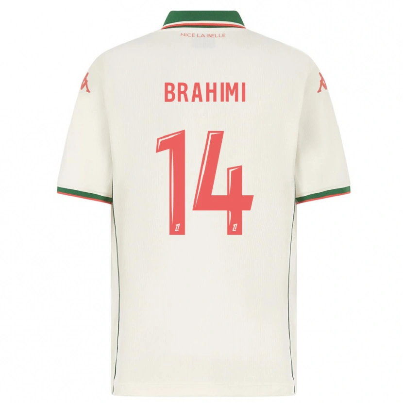 Danxen Dames Billal Brahimi #14 Wit Groen Uitshirt Uittenue 2025/26 T-Shirt