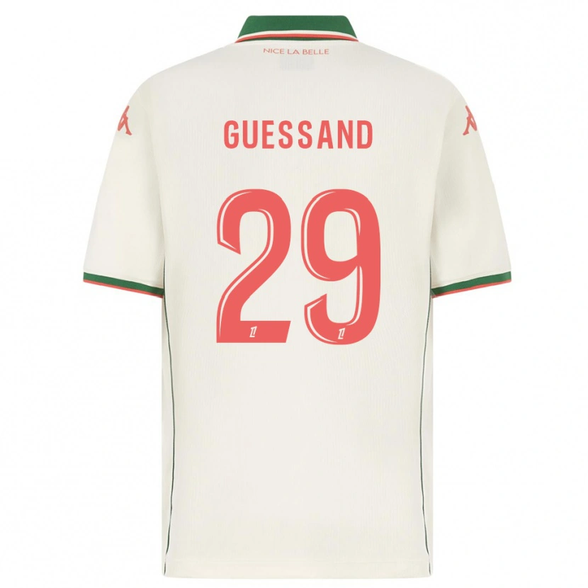 Danxen Dames Evann Guessand #29 Wit Groen Uitshirt Uittenue 2025/26 T-Shirt