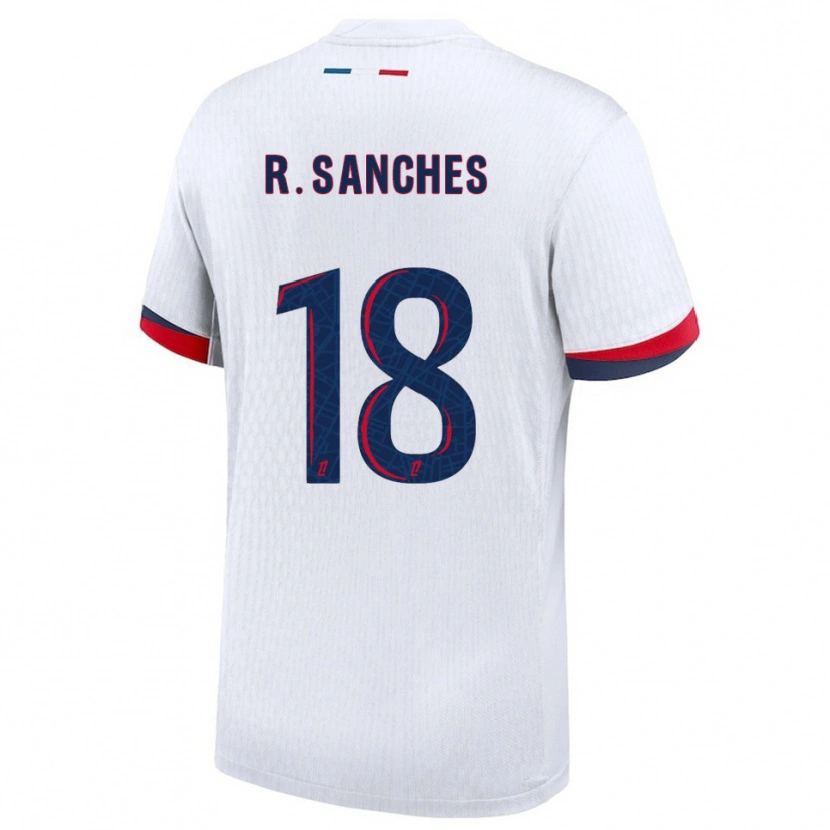 Danxen Dames Renato Sanches #18 Wit Rood Uitshirt Uittenue 2025/26 T-Shirt