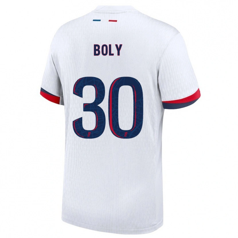 Danxen Dames David Boly #30 Wit Rood Uitshirt Uittenue 2025/26 T-Shirt