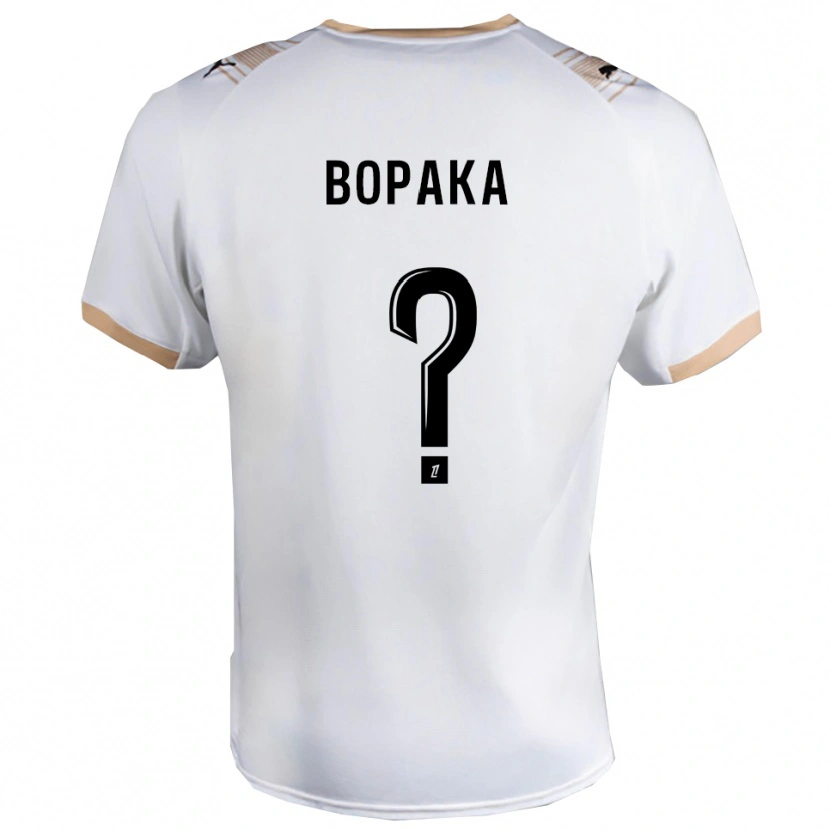 Danxen Dames Yohann Bopaka #0 Wit Zwart Uitshirt Uittenue 2025/26 T-Shirt